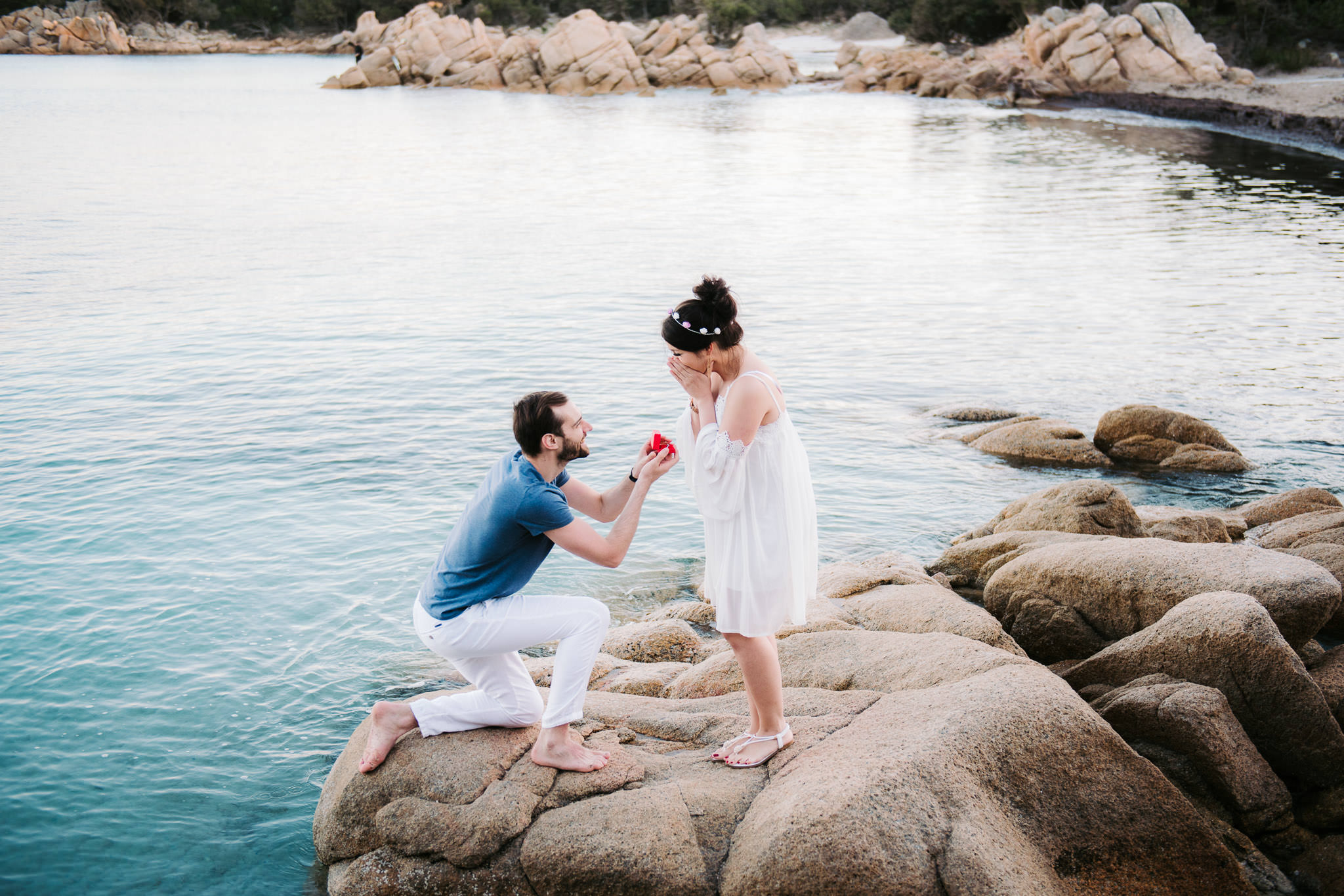 Proposal on the beach Sardinia