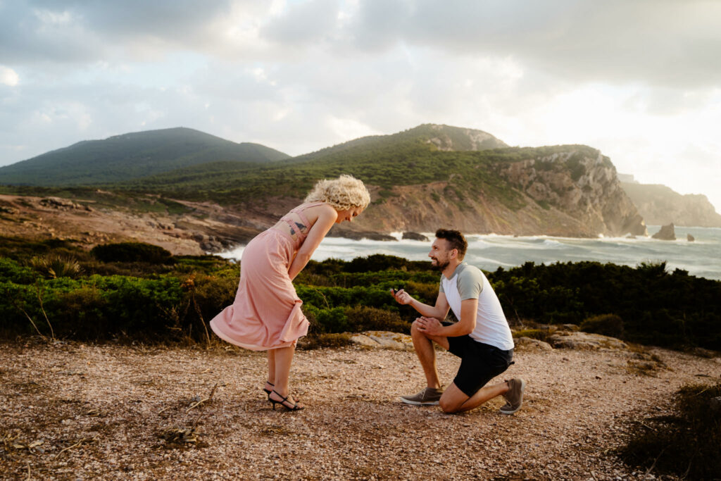 wedding proposal  sardinia 