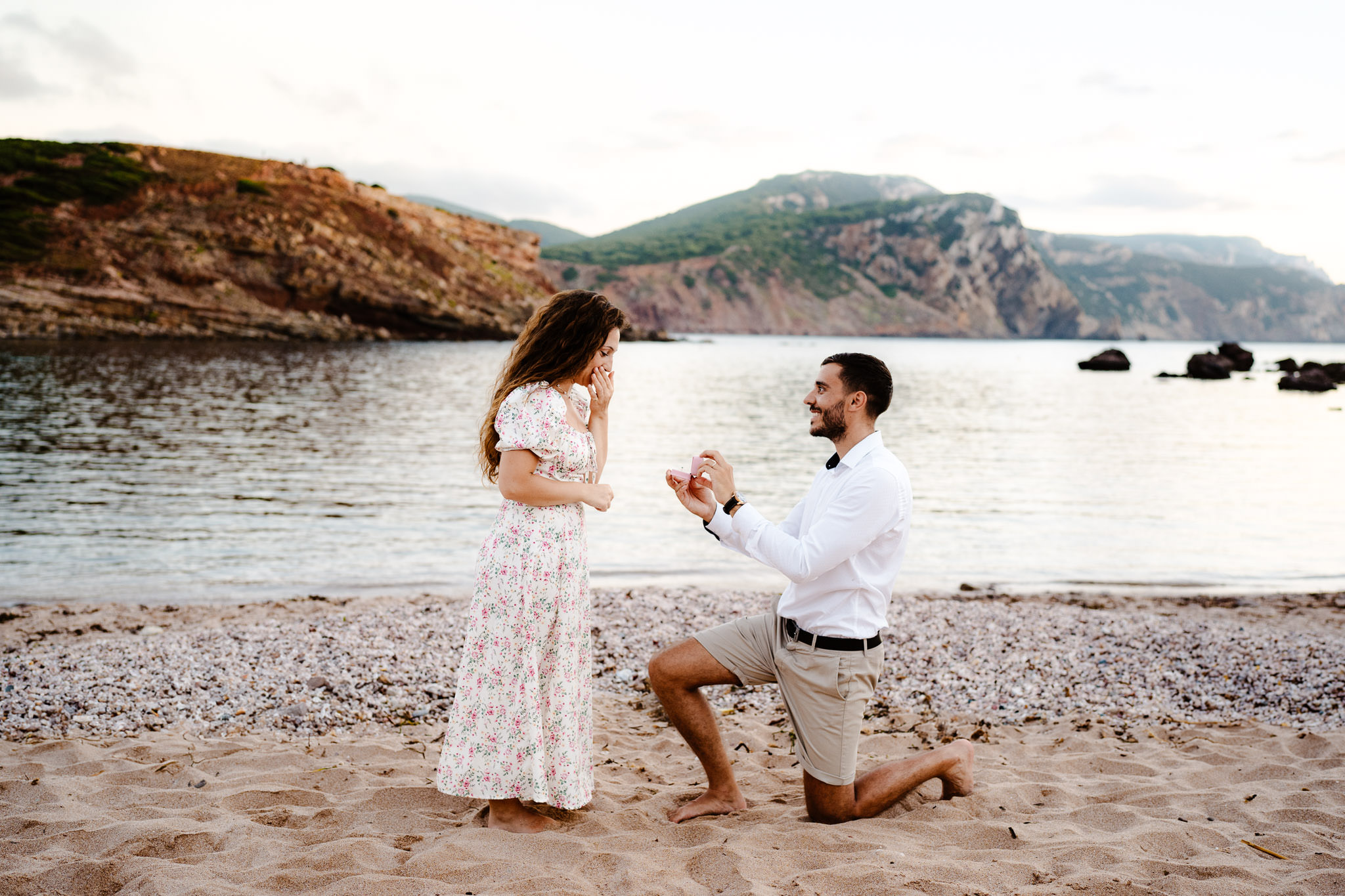 Proposal on the beach Sardinia