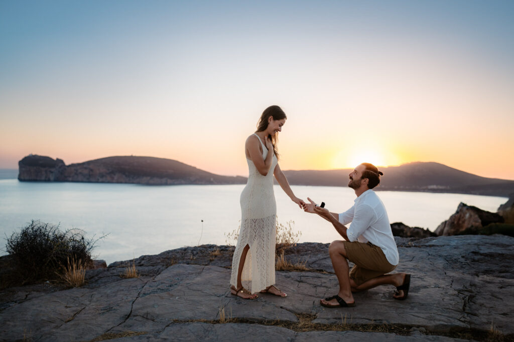 wedding proposal  sardinia alghero