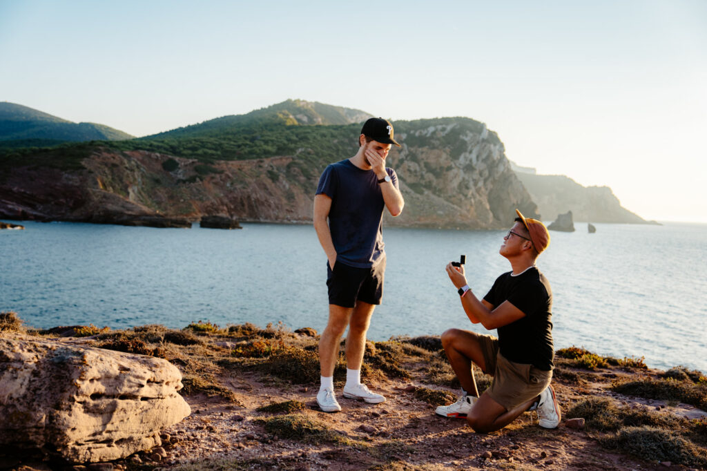 wedding proposal gay sardinia 