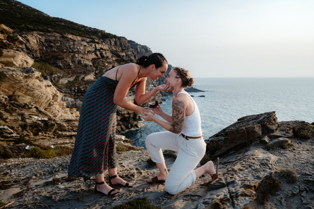 wedding proposal woman sardinia 