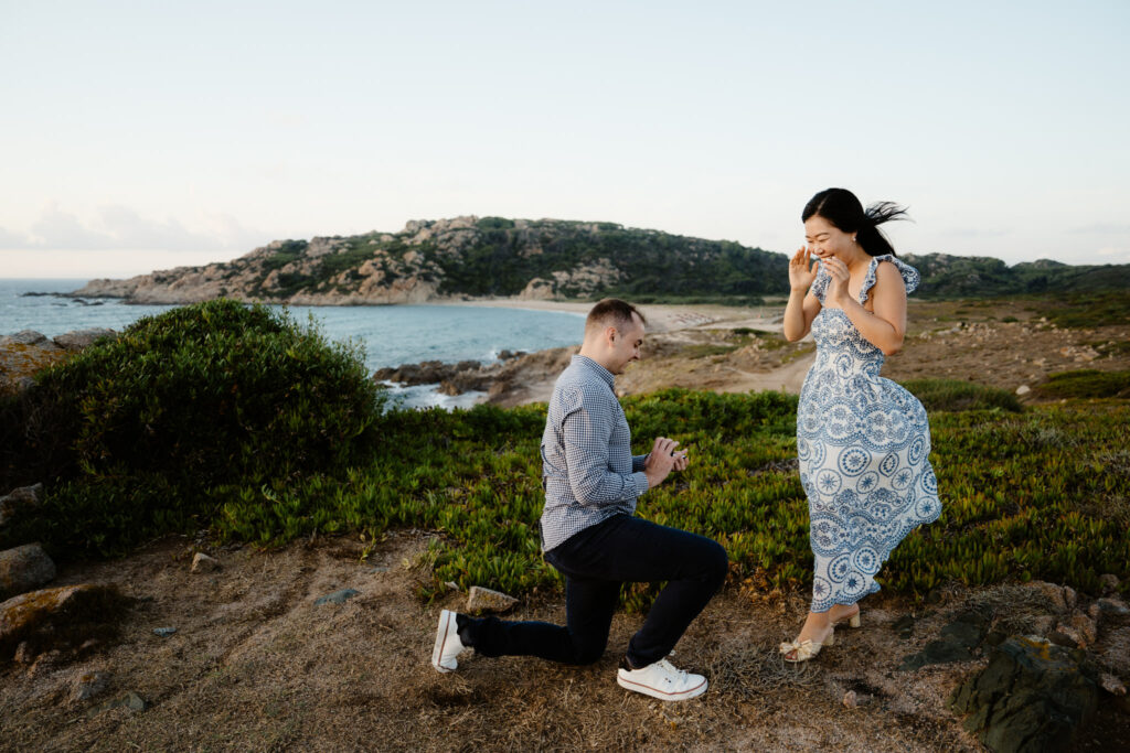 wedding proposal  sardinia  santa Teresa 