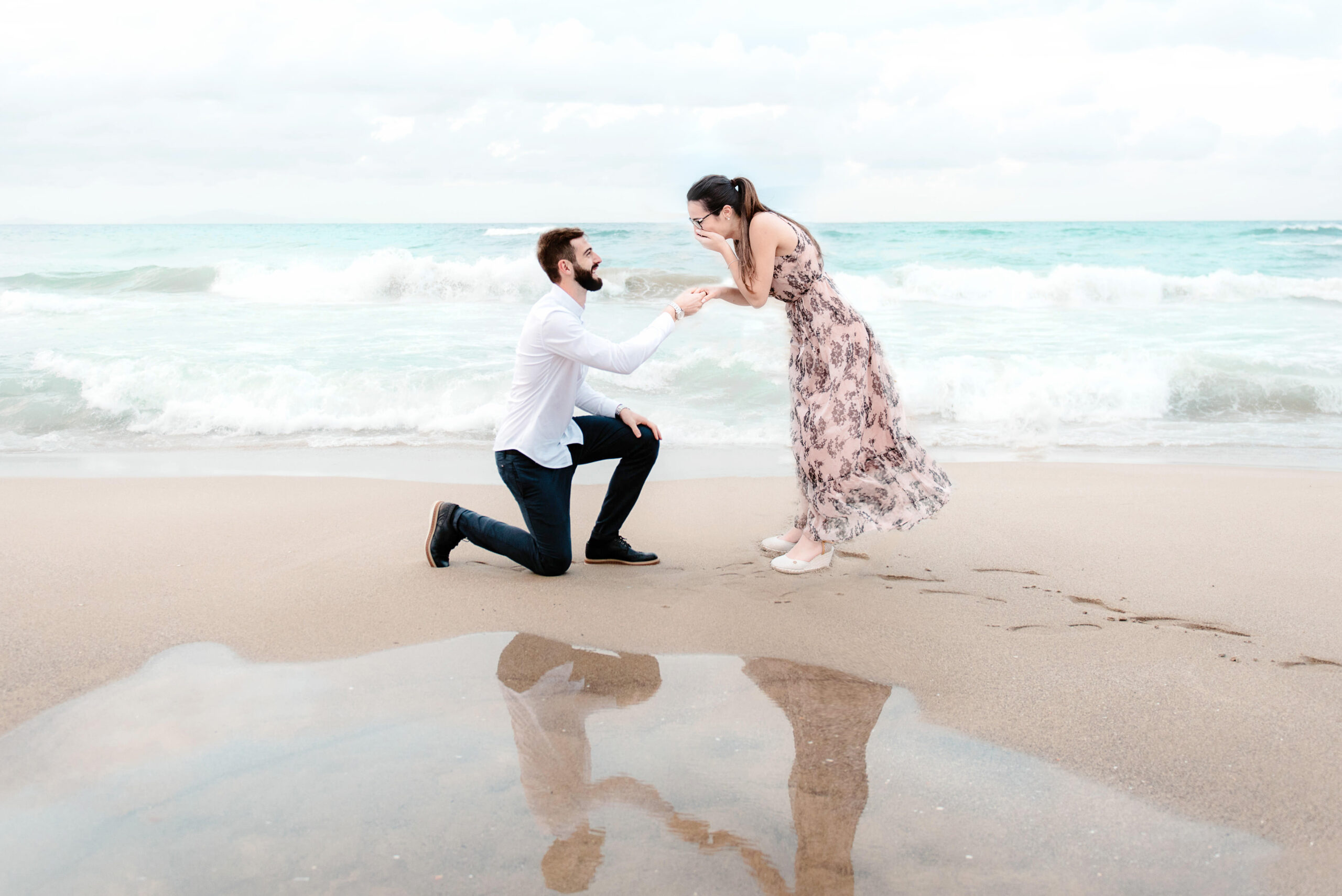 Proposal on the beach Sardinia